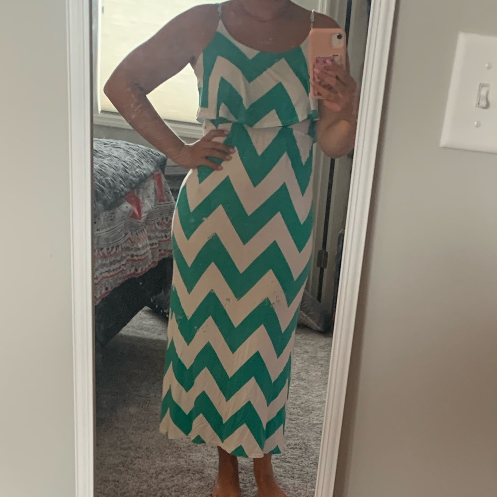 Chevron Maxi Dress